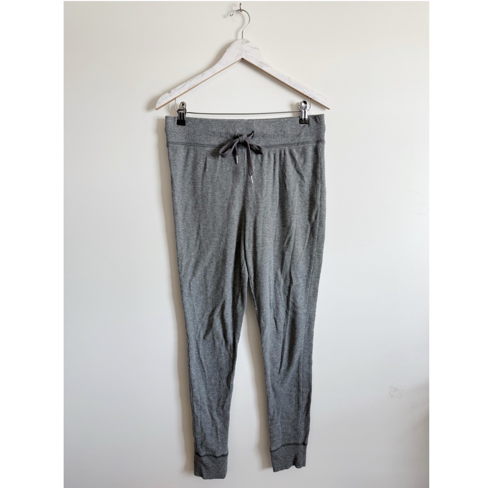 Koolaburra by UGG Gray Ribbed Knit Jogger Pants Women’s M Medium